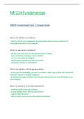 NR224 / NR 224 Quiz 1 Concept Guide (Latest 2021 / 2022) Fundamentals - Chamberlain
