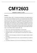 CMY2603 Assignment 1 semester 1 & 2 2021