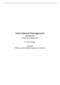 MIDTERM Summary International Management (6013B0536Y) UvA Business Administration