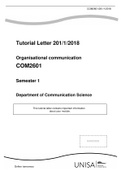 COM2601 - Assignment Answers - 2018-2020