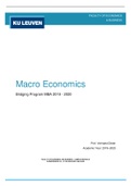 Macroeconomics: Exercises - Questions & Answers (Bridging MBA - KUL)