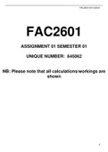 FAC2601 Assignment 01 Semester 1 2021
