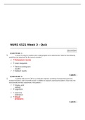 NURS 6521N Advanced Pharmacology Week 3 Quiz  (Two Sets)