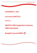 Real Analysis 2 MAT3711 2021 Assignment 1 Answers, 100% Guaranteed