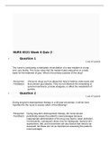 NURS 6521N Advanced Pharmacology Week 6 Quiz (A Grade 30/30)