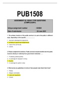 PUB1508 Assignment 2 semester 1 2021
