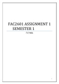 FAC2601 ASSIGNMENT 1 SEMESTER 1 QUESTIONS AND ANSWERS