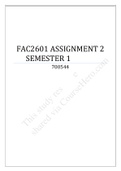 FAC2601 ASSIGNMENT 2 SEMESTER 1