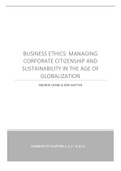 Bedrijfsethiek: Samenvatting Business Ethics, Managing Corporate Citizenship and Sustainability in the Age of Globalization