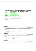 NURS 6512N-45 Advanced Health Assessment Week 11 Final Exam (100 out of 100 Points)