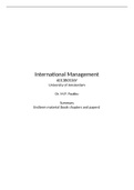 SUMMARY International Management UvA Business Administration. Midterm grade: 10!