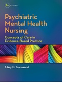 Psychiatric-Mental Health Nursing 8th Edition TEST BANK
