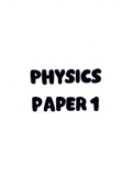 Grade 12 Physical Science Paper 1 Notes