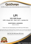 101-500 Dumps - Way To Success In Real LPI 101-500 Exam