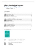 People, Management and Organizations (1e druk; Samenvatting H1 t/m H12)