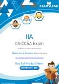 IIA-CCSA Dumps - Getting Ready For The IIA-CCSA Exam