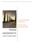 TPN2602 ASSIGNMENT 01 90%