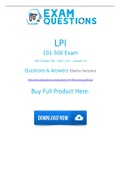 101-500 Dumps PDF (2021) 100% Accurate LPI 101-500 Exam Questions