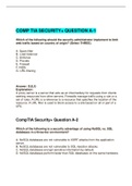 CIS 501 COMP TIA SECURITY+ QUESTION A-1