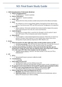 NURSING NUR280/NUR N3 Final Exam Study Guide( Complete Solution Rated A)