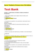 Burns' Pediatric Primary Care 7th Edition Test Bank [All chapters covered]