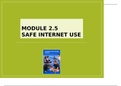 Module 2.5 Safe internet use