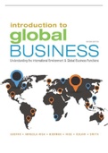 Test Bank for Introduction to Global Business Introduction to Global Business: Understanding the International Environment and Global Business Functions 2nd Edition, Julian Gaspar. Chapter 1-15 in 218 Pages. All Answers Are Correct.