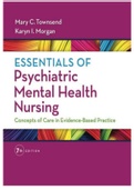 TEST BANK for Foundation of Psychiatric mental health Nursing, TR, TTk Contains Chapters 1-35 Questions And Answers 482 Pages. See Chapter List in description. All Correct Answers.