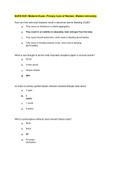 NURS 6551 Final Exam 1 – Question with Answers •	