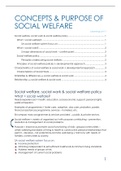 Summary Introduction to Social Welfare and Social Work,  BSW1501 - Introduction To Social Welfare And Social Work (BSW1501)