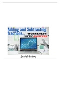 FREE PDF: Adding and Subtracting Fractions | Worksheet with ANSWERS | Rosedale Academy 