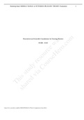 NURS - 8110 Theoretical and Scientific Foundations for Nursing Practice