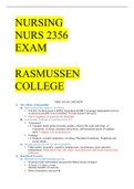 NURSING NUR 2356 MDC EXAM 2 REVIEW_RASMUSSEN _COLLEGE_2021/2022
