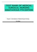 Test Bank of Medical surgical nursing ignatavicius 7th edition/Rated A+