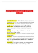 MARKETING MANAGEMENT - Chapter 2 - Key Terms