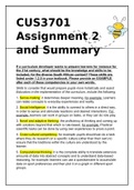 CUS3701 Summary for exam and Assignment 2 bonus. 