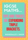 Expanding Triple Brackets GCSE / IGCSE Mathematics | Exam Revision Practise ~ Study Notes | KS3 and KS4 | Free