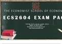 Exam (elaborations) ECS2604 - Labour Economics (ECS2604) EXAM PACK (QUESTION PAPERS & RESPONSES) FROM NOV2018 TO JUNE2021