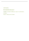 Exam (elaborations) Pathophysiology Biologic Basis for Disease 8th Edition Kathryn L. Mac Cance, Sue E. Huether 