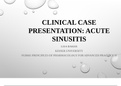 NUR 661 - PRINCIPLES OF PHARMACOLOGY FOR ADVANCED PRACTICE II (CLINICAL CASE  PRESENTATION)