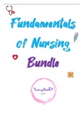 Details of NURSING N100Bundle Fundamentals of Nursing ALL INCLUSIVE TIPS TO PASS EXAMS