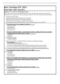 PYC1501 Basic Psychology vraestelle Exam Paper: MAY-June 2011
