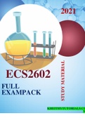 ECS2602- 2021ONLINE EXAM QUESTIONS AND ANSWERS SOLUTIONS OF POSSIBLE QUESTIONS