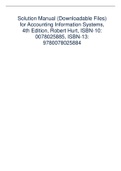 Solution Manual (Downloadable Files) for Accounting Information Systems, 4th Edition, Robert Hurt