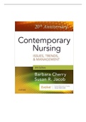 Contemporary Nursing Issues_Chapter 1 - 14 | NURS 206 Contemporary Nursing Issues Test Bank_Graded A