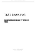 TEST BANK FOR UNDERSTANDING PSYCHOLOGY 9TH EDITION
