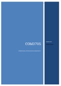 COM3705 INTERNATIONAL COMMUNICATION ASSIGNMENT 3.