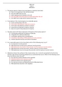 BIOL 214 Exam 3 2020/2021 Questions and Answers