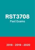 RST3708 - Exam Questions PACK (2018-2020)