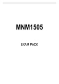 MNM1505 EXAM PACK 2022